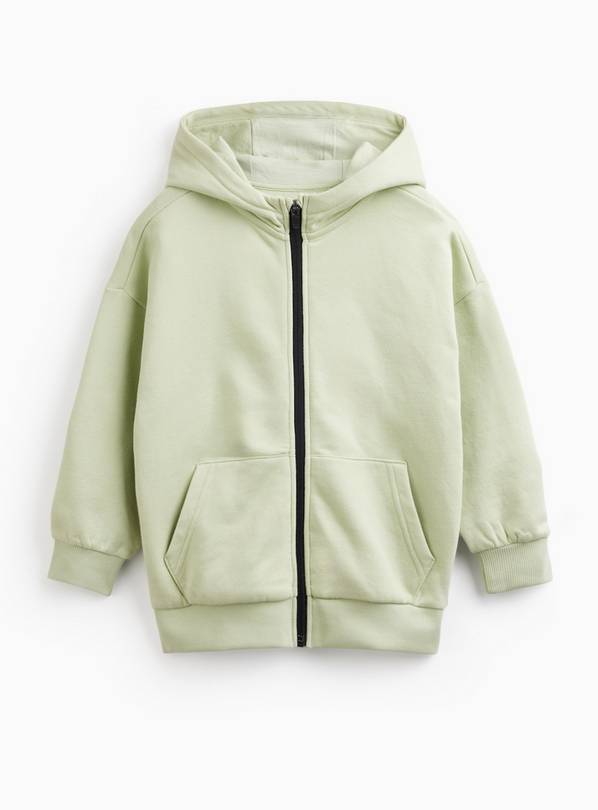 Light Green Zip Through Hoodie 7 years